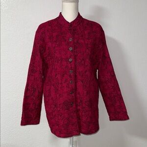 Red Button-Up Jacket